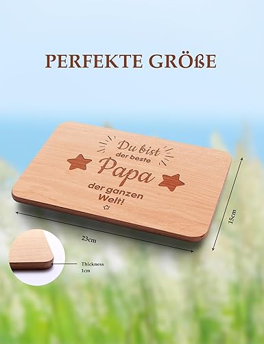 Planche à petit-déjeuner en bois de hêtre avec gravure « Du bist die beste Mama der ganzen Welt » - Idée cadeau pour la fête des mères, un anniversaire, Noël - Nail Gallerys