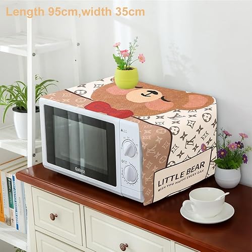 Housse Anti-poussière Pour Four à Micro-ondes(35 x 95cm), Housse Décorative Pour Appareils de Cuisine,Couvercle Anti-poussière Polyvalent - Nail Gallerys