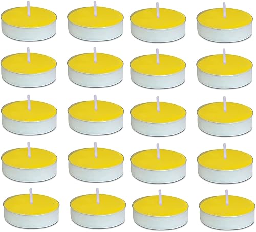 AuraDecor Lot de 20 bougies chauffe-plat parfumées en cire pure (vanille) - Nail Gallerys