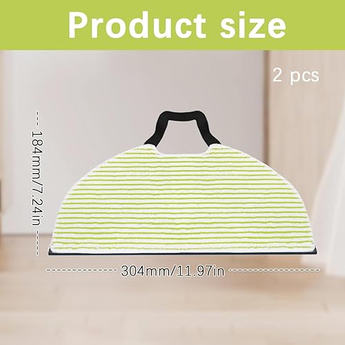 Lot de 2 tampons de rechange compatibles avec Shark RV2410WD/RV2610WD/RV2610WA, tampons de nettoyage doux pour aspirateur de fenêtre, accessoires pour la maison et le salon (jaune) - Nail Gallerys