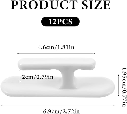 Lot de 12 enrouleurs de cordon pour volets roulants - En plastique - Pour le bureau, la maison, le rideau de fenêtre, le bureau - Nail Gallerys