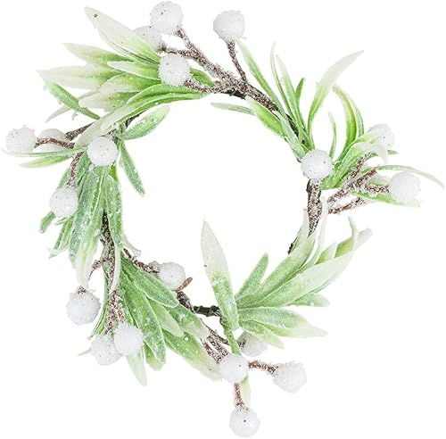 Ideen mit Herz - Couronne décorative - Noël et hiver - Sapin - 30 cm de diamètre - Nail Gallerys
