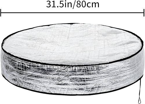 Couvercle de Baignoire à Glace 80CM avec Isolation Thermique, Couvercle de Baignoire à Glace Portable pour athlétisme Bain glacé Adulte Bain de trempage à l'eau Froide Bain Chaud - Nail Gallerys