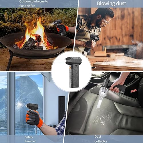 Super Power Blower Mini Fan 130000RPM 52+M/S Ventilateurs de Conduit à Grande Vitesse 8000MAh Moteur sans Balais Ventilateur de Conduit Industriel - Nail Gallerys