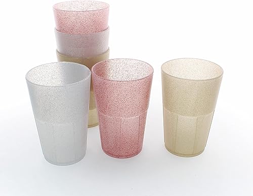 Lot de 6 verres à paillettes - Nail Gallerys