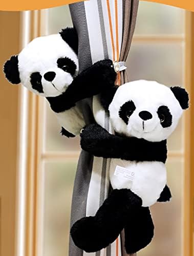 Lot de 2 embrasses de rideau à clip pour rideaux pour enfants et enfants - Décoration de fenêtre (panda), taille M - Nail Gallerys
