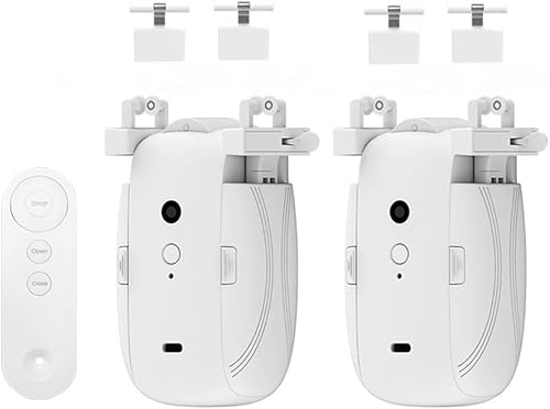 Eawfgtuw Ouvre-rideau automatique intelligent 3 en 1 moteur ouvre-rideau électrique pour barre romaine, rail TU, moteur de rideau électrique intelligent, pour la maison (1 poteau - Nail Gallerys