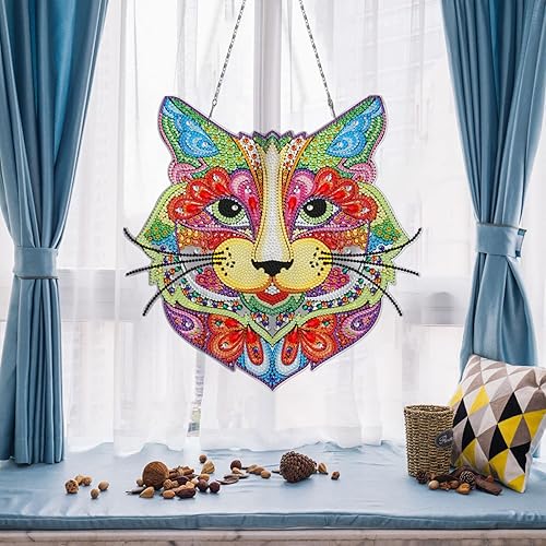 CULASIGN Pendentifs de peinture diamant à faire soi-même - Décoration de peinture diamant - Décoration mosaïque pour mur d'entrée (papillon) - Nail Gallerys