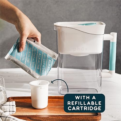 Phox Wave Carafe filtrante 2,8 l et cartouche rechargeable (alcaline) - Nail Gallerys