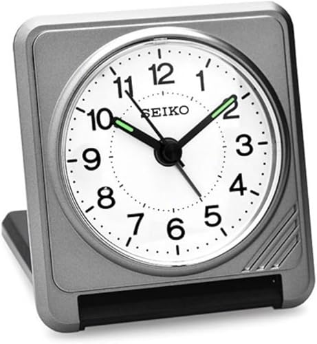 Seiko Réveil de Voyage QHT011W, Blanc - Nail Gallerys