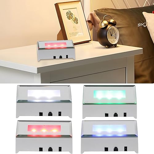 Base de Présentoir en Cristal de Lumière LED, Socle LED Plaque d'Affichage, Présentoir de Base à LED, Socle Lumineux LED avec Interrupteur Tactile Sensible, Convient pour Cristaux Verre Art Décorer - Nail Gallerys