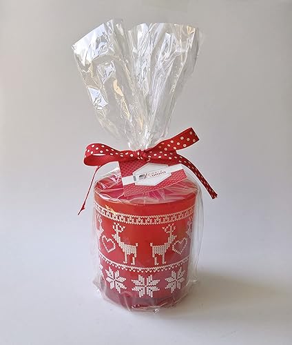 Candele D'Aurora AFRODITE Bougie, Cire, Rouge, Coeur&Ange, 1 unité - Nail Gallerys