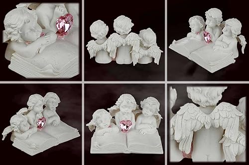 MTB More Energy Ange Décoratif « Reading Little Angels » - Gardien Chérubin - Figurine Hauteur 11 cm - Décoration Bébé - Nail Gallerys