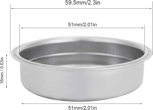 Panier-filtre à café, tasses à café double couche avec bouton-pression de verrouillage pour un détachement facile, accessoire de machine à café en acier inoxydable(2) - Nail Gallerys