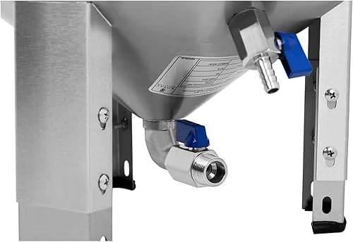 Royal Catering Cuve De Fermentation Fermenteur Bière Conique RCBM-45CFC (30 litres, Thermomètre : °C / °F, Serpentin Refroidisseur Intégré, Robinet à Bille et Soupape, Orifice Barboteur, INOX) - Nail Gallerys