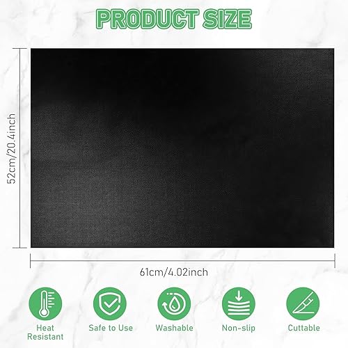52x61cm Tapis de Protection Plaque Induction, Protection Plaque de Cuisson Induction en Silicone, Tapis de Cuisson à Inductions Anti Rayures Non Slip - Nail Gallerys