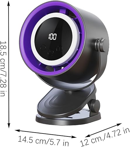 Ventilateur sans pales pour chambre à coucher, petit ventilateur personnel silencieux, outil de refroidissement électrique sans pale, 14,5 x 12 x 18,5 cm, design portable USB, pour étudiant, bureau - Nail Gallerys