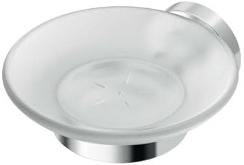 IDEAL STANDARD IOM Porte Savon Mural Rond Verre satiné Chrome Fixations incluses A9122AA - Nail Gallerys