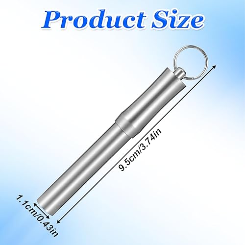 EupHHonycs Cure-dents portable, boîte de cure-dents, porte-cure-dents, poches de taille porte-cure-dents en acier inoxydable avec porte-clés pour voyage, camping, urgence, extérieur - Nail Gallerys