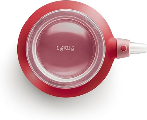 Lékué - Decomax - Poche à douille en silicone à 6 embouts, rouge - Nail Gallerys