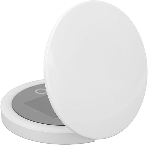 Miroir Cosmétique Keenso, Miroir Cosmétique Double Face, Miroir Compact Rechargeable, Grossissant 2X, avec Caméra pour Test de Protection Solaire - Nail Gallerys