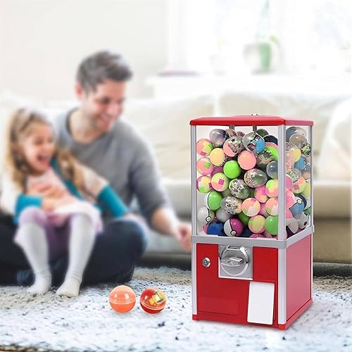 YMAOMAO Distributeurs automatiques pour Les Entreprises, Distributeur Commercial de Bonbons, Distributeur Automatique de Capsules avec serrures pour Jouets à Capsules de 4,5 à 5,5 cm de diamètre,Red - Nail Gallerys