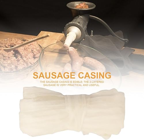 Boyau pour la fabrication de saucisses, boyaux à saucisses comestibles,Boyaux de séchage Boyaux à saucisses | Boyaux de porc comestibles de 9,8 pieds, boyaux de porc pour la fabrication de saucisses - Nail Gallerys