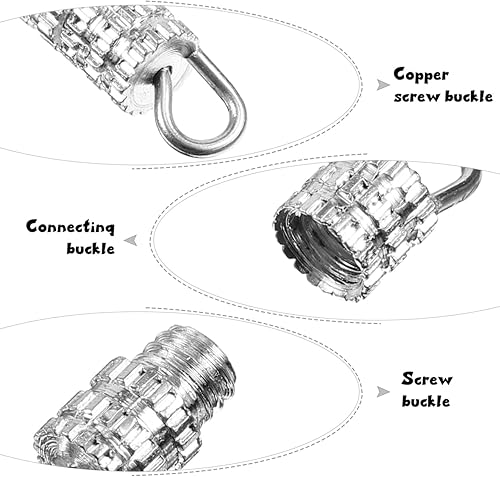SUPVOX 20pcs Fermoirs à Vis Pour Bijoux, Attache Bracelet Et Collier, Accessoires Diy En MéTal, Boucles De ChaîNe, Argent, 1.5*0.4cm - Nail Gallerys