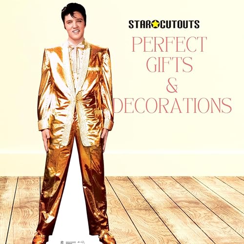 Star Cutouts - Stsc318 - Figurine Géante - Golden Elvis Presley - 182 Cm - Nail Gallerys