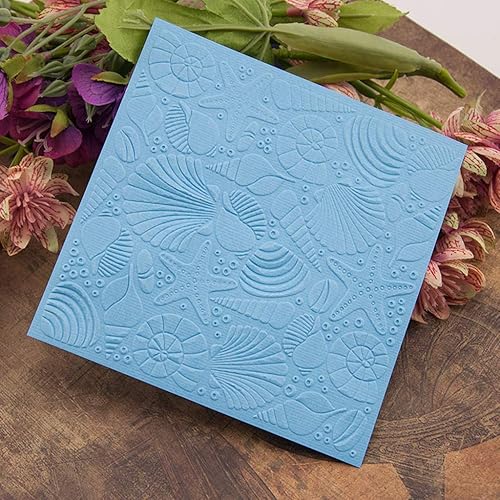 VIccoo Embossing Folder, Plastique Gaufrage Dossier Gabarits Gabarit Moules DIY Scrapbooking Papier Photo Album Carte Décoration Starfish - Nail Gallerys