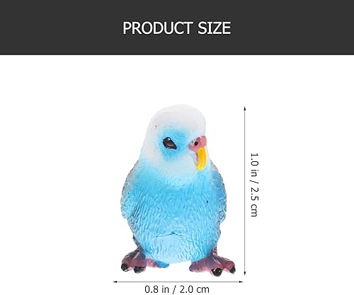 PRETYZOOM 3pièces Figurine De Perroquet Artificiel Lifelike Ornement De Jardin Décoratif pour Intérieur Et Extérieur Modèle Réaliste De Oiseau Facile À Nettoyer - Nail Gallerys