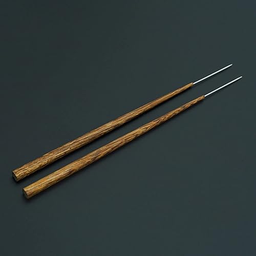 ZHONGJIUYUAN Wagashi Tool Aiguille spéciale en acier fin sculpté Chrysanthème en bois massif Baguettes Wagashi Outil traditionnel Bonbons Outil - Nail Gallerys