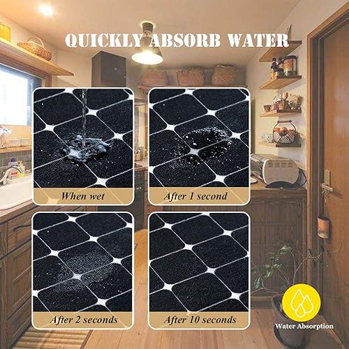 Treer Tapis de Cuisine pour Devant Evier Entrée Passage, Moderne Motif, Absorbant, Antidérapant et Lavable en Machine Tapis de Sol, Tapis de Bain Paillasson (Cuisson,40x120cm) - Nail Gallerys