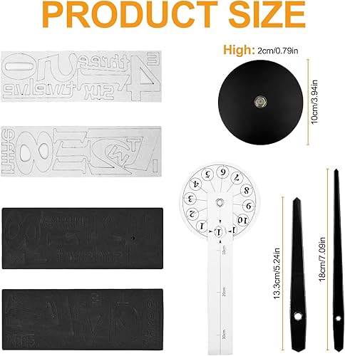 Gvolatee Horloge Murale, Silencieuse Geante Design Moderne en Viscose Horloges, Silencieuse sans Tic Tac de Cuisine Grande Pendule, Silencieuses Design Salon Pendules Murales(Noir) - Nail Gallerys