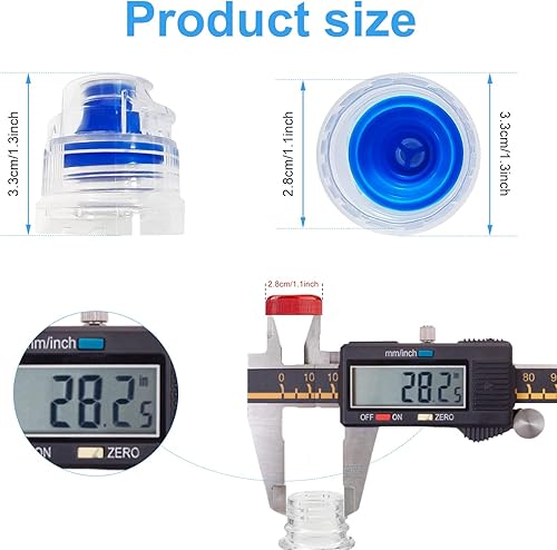 TOYMIS 16pcs 28mm Bouchon Remplacement Gourde, Flip Cover Plastique Coloré Bouchon Rechange Gourde Coloré pour Sport Bouteille d'Eau - Nail Gallerys