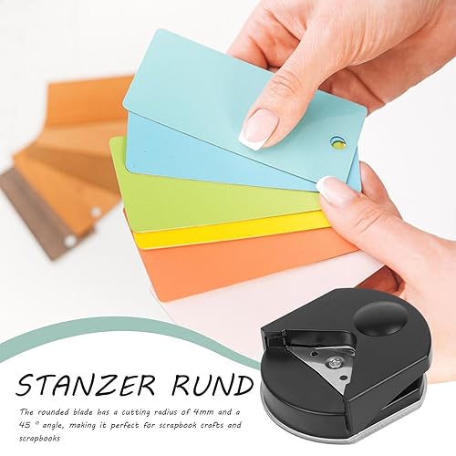 6 X 5,5 X 2,2 Cm Coupe Angle Arrondi Papier Arrondisseur D'Angle Acier Inoxydable Perforatrice D'Angle Coupe Papier Coin Rond Perforatrice De Papiers Pour Projets Scrapbooking Création De Cartes - Nail Gallerys