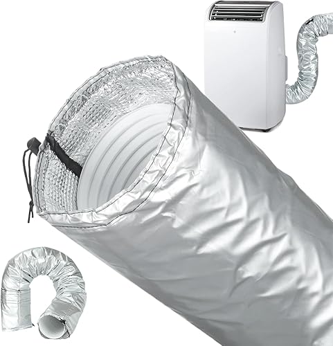 Cache-tuyau Pour Climatiseur Portable - Manchon Isolant Pour Tuyau De Climatisation Portable | Cache-conduit De Ventilation Isolé Pour Climatiseur, Protection Flexible En Aluminium - Nail Gallerys