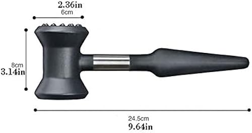 Attendrisseur de viande Maillet Attendrisseur de viande. Meilleur marteau / pilon pour attendrir le steak, le bœuf et la volaille. Construction en métal solide avec poignée en caoutchouc confortable. - Nail Gallerys