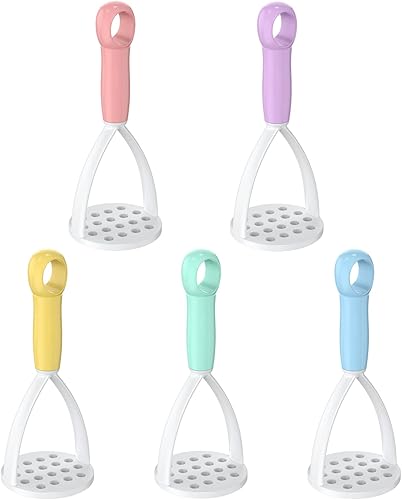 Presse-purée en plastique avec poignée - Presse-purée - Outil de cuisine pour enfants - Nail Gallerys