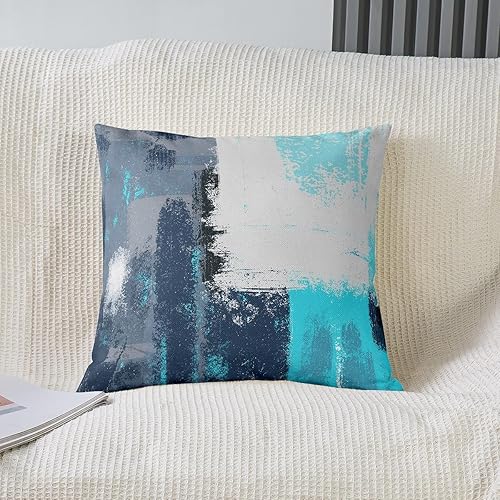 Résumé Taie d'oreiller 40x40cm Doux Moderne Résumé Art Lot De 2 Housse de Coussin pour Sofa Rouge Gris Noir Modèle Décorative Housse Coussin Extérieur Taie Oreiller Taies d'oreiller - Nail Gallerys