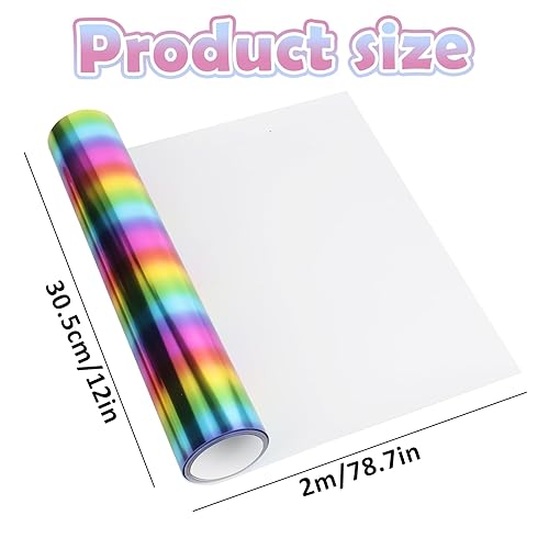 Flex Thermocollant pour Tissu, 30.5cm*2m Vinyle Thermocollant, Pour Cadeaux DIY, Tissus - Nail Gallerys