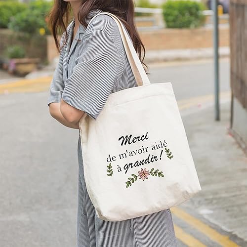 XiuSpark Cadeau Maitresse Noel,Cadeau Noel Maitresse D'école,Cadeau Maitresse D'école Fin D'année,Cadeau Maitre Décole,Sac En Toile,Tote Bag,Cadeau Personnalisé Maitresse,Cadeaux Maitresse - Nail Gallerys