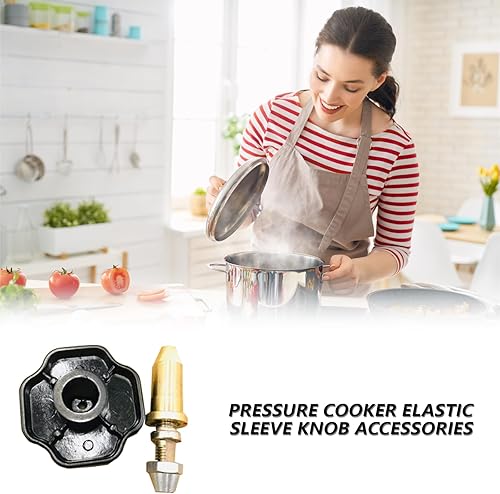XINGLIDA PRESSURE_COOKER Ensemble de boutons pour autocuiseur, pièce de rechange, pièce d'entretien, interrupteur, bouton de serrage élastique, ABS + métal, 40 à 54 cm, autocuiseur - Nail Gallerys