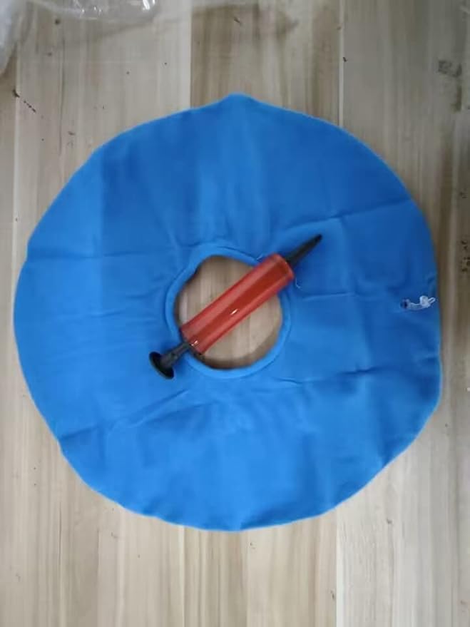 Coussin Hémorroïdes Gonflable Siège Orthopédique Anneau Siège Hémorroïdes Décubitus Anneau Siège avec Pompe, Donut avec Coussin pour Siège 1 Pièce (Bleu clair) - Nail Gallerys