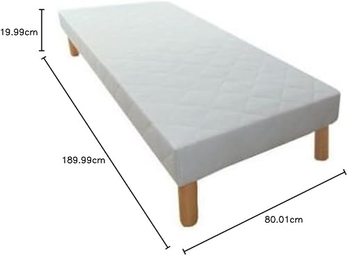 Hévéa Sélection SOMMIER TAPISSIER 26 Lattes 80x190 épaisseur 20 cm + 4 Pieds - Nail Gallerys