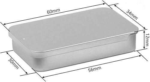 Gativs 10 Pièces Portable Petites Boîte Portable Boîtes de Rangement Boîtes de Conserve Boîte Metal de Rangement Boîtes de Rangement en Métal avec Couvercle Coulissant pour Bonbons Perles Bouton - Nail Gallerys