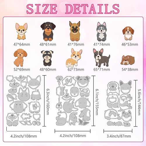 DELORIGIN Matrices de Découpe de Chat en Métal Matrices de Découpe Fabrication de Cartes Matrices de Découpe Pochoirs Modèle pour Bricolage Gaufrage Scrapbooking Cadeau Artisanal - Nail Gallerys