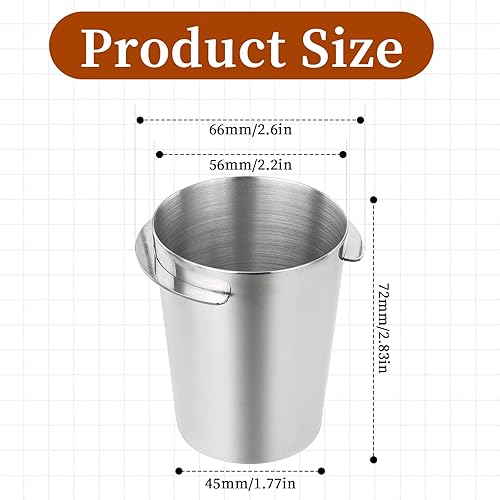 Tasse doseuse à café 58 mm en acier inoxydable compatible avec tous les porte-filtres de 58 mm, tasse à poudre pour moulin à café, distributeur de poudre de café, accessoires pour machines à café - Nail Gallerys