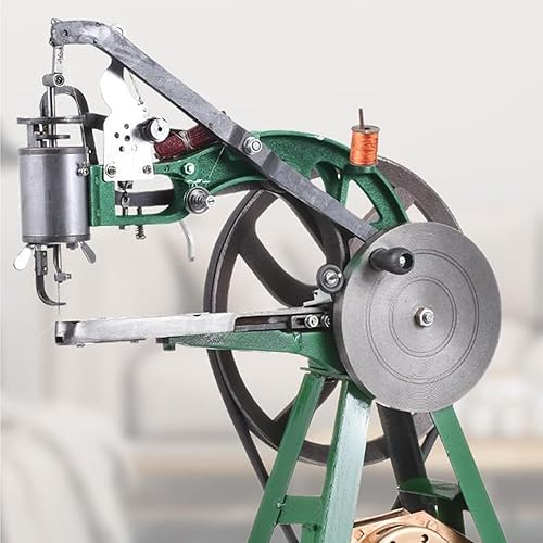 LAZRU Machine À Coudre Cordonnier, Machine À Coudre Électrique Et Manuelle du Cuir, avec Support Vertical, Équipement De Fabrication De Chaussures en Cuir, pour Cuir/Chaussures/Sacs - Nail Gallerys