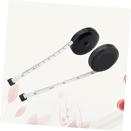 Hohopeti Lot De 2 Mini-mètres À Ruban Ronds Rétractables En Pvc 150 Cm/60 Pouces Pour Couture Tissu Double Face Enroulement Automatique - Nail Gallerys